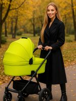 Оксфорд 200D PU1000 78 г/м², 150 см / 100 метров, 229 неон лимон