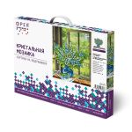 Алмазная (кристальная) мозаика Фрея, на подрамнике Ландыши на окне, 40х50 см