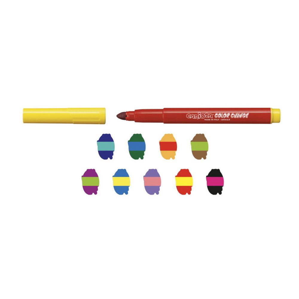 Фломастеры меняющие цвет Magic Markers стираемые 10 цв, 42737, Carioca