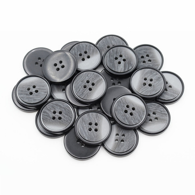 Пуговицы 4 прокола 40L (25мм), (Black (черный)), 24 шт