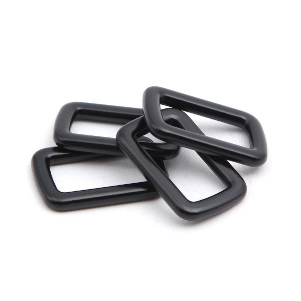 Рамка прямоугольная металл 15 мм /21х14 мм/ черный матовый, ГУ12749, 4 шт