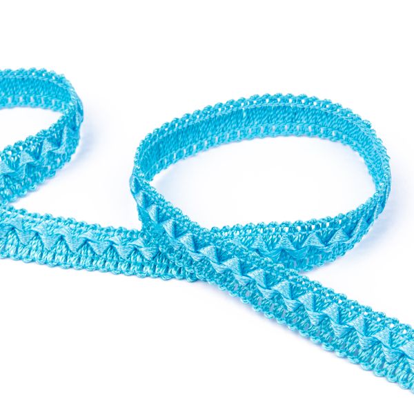 Тесьма декоративная Gamma Самбоса GSL-201 13 мм, 33 м, 129 голубой