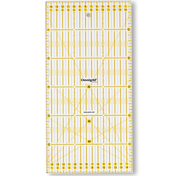 Линейка универсальная Omnigrid пластик 15х30 см, Prym 611307