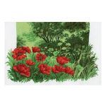 Набор для вышивания нитками Hobby&Pro, Лесные маки, 24х35 см