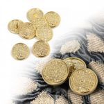 Пуговицы металлические на ножке 28L-18 мм, С-MP06 цв.золото, 10 шт