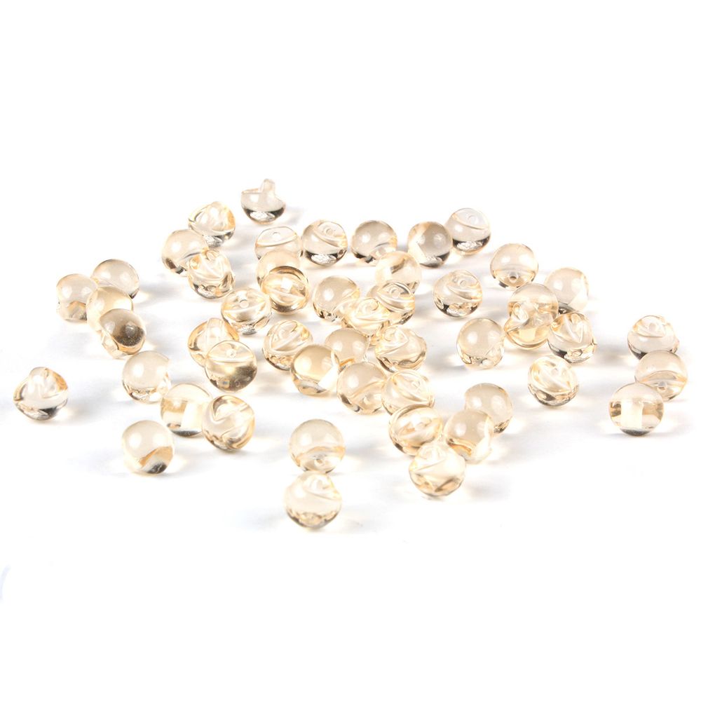 Пуговицы на ножке под камень из смолы 11мм (хрусталь), 100 шт