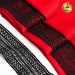 Кружево стрейч (эластичное) 50 мм / 10 метров, TBY.8035, цв.02 черный, Kruzhevo