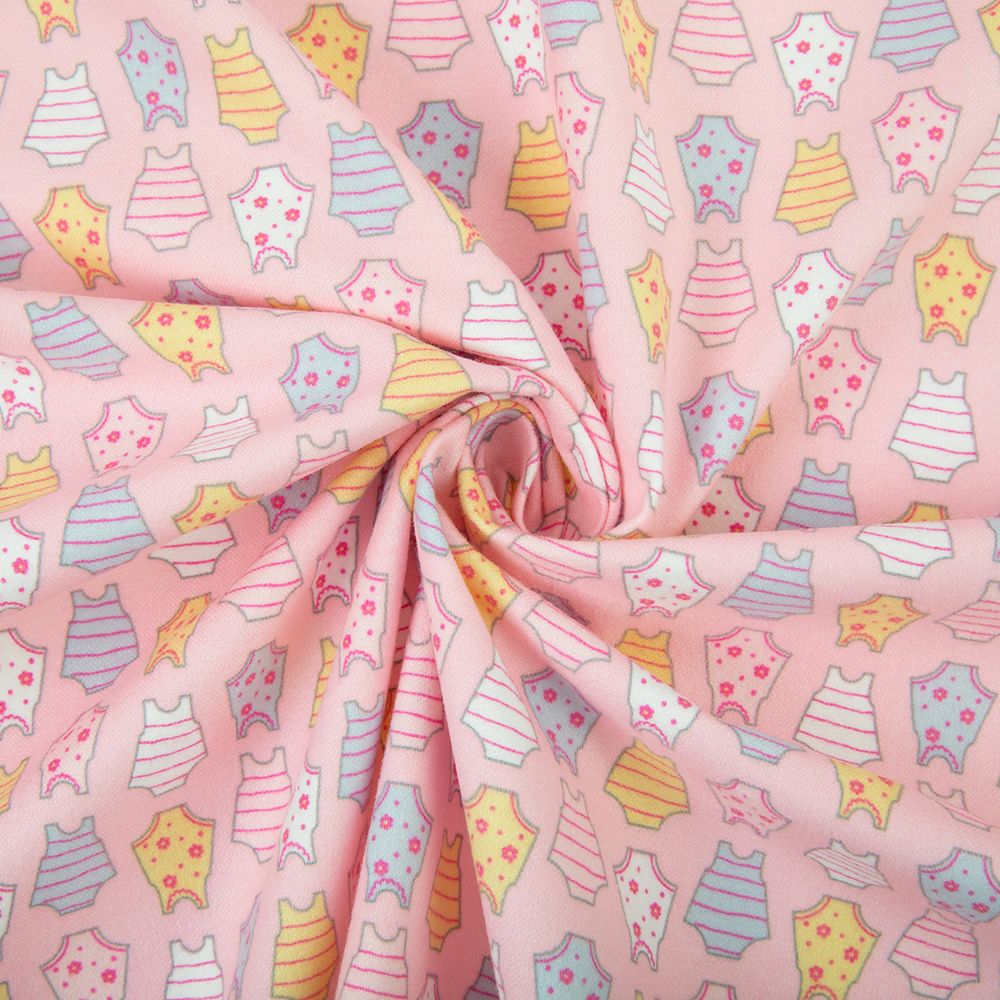 Ткань для пэчворка Peppy Молочные сны фланель, рулон 112 см / 5 метров, МС-05 розовый, Peppy