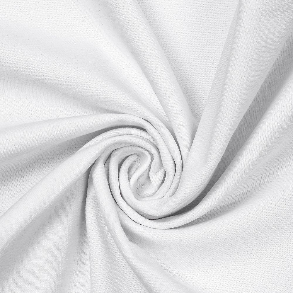 Футер 2-нитка петля поликоттон стрейч 220 г/м², 160 см / 3 метра, ФУТ2Х.TBY.ХЛ-ПЭ.БЕЛ.3, цв.белый