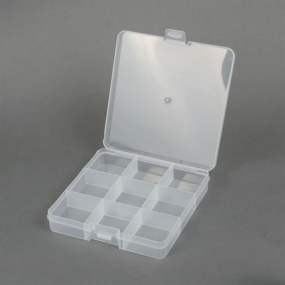 Контейнер для мелочей 13.5х13.7х2.3 см цв. в ассортименте