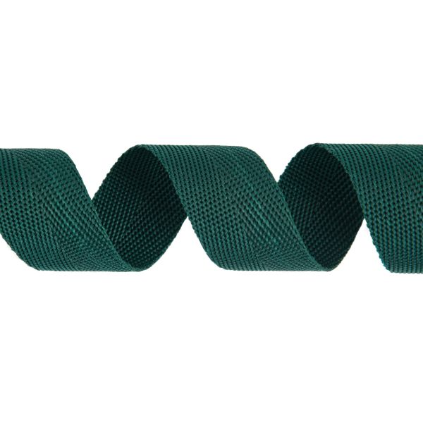 Стропа (ременная лента) 25 мм / 25 метров, толщ. 0.91 мм, [14.4 г/пог.м], 100% п/п, малахит, Gamma 3074