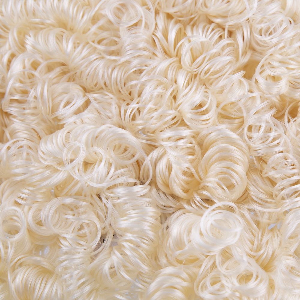 Волосы для кукол и игрушек (кудрявые) 70 г, 3 шт, натуральный блондин, HobbyBe HAR-1