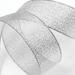 Лента металлизированная 25.0 мм / 22.85±1 метра, цв. серебро, Magic4Hobby