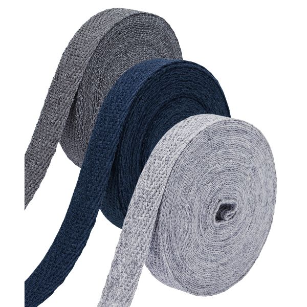 Тесьма (лента) киперная (100 х/б) 10 мм, / 3 шт по 4.57 метров, 2.5 г/м, ассорти №7, 3 цвета