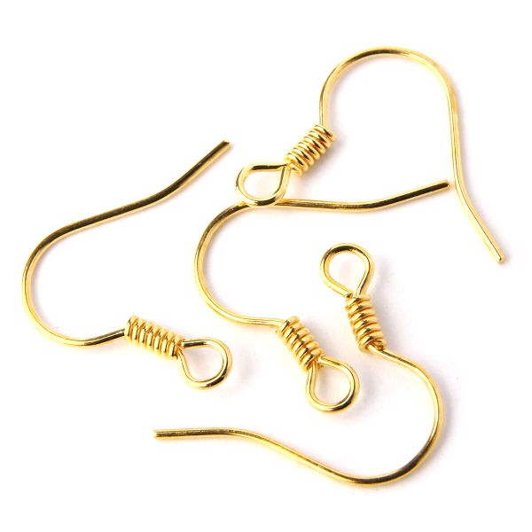Основа Крючок простой, 15мм, 4 шт (золото), OTH1523