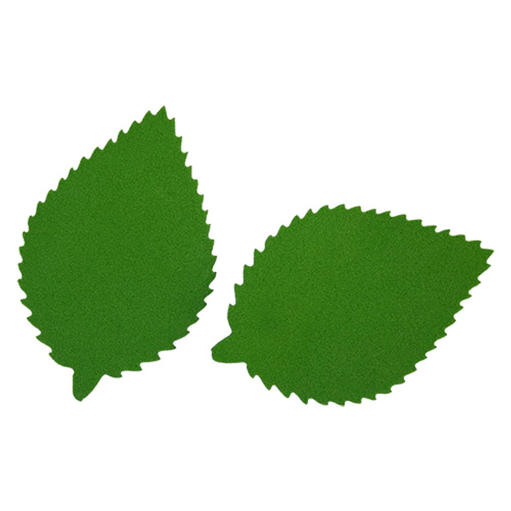 Заготовка из фоамирана "Лист пильчатый", 5х7 см, 10 шт, темно-зеленый