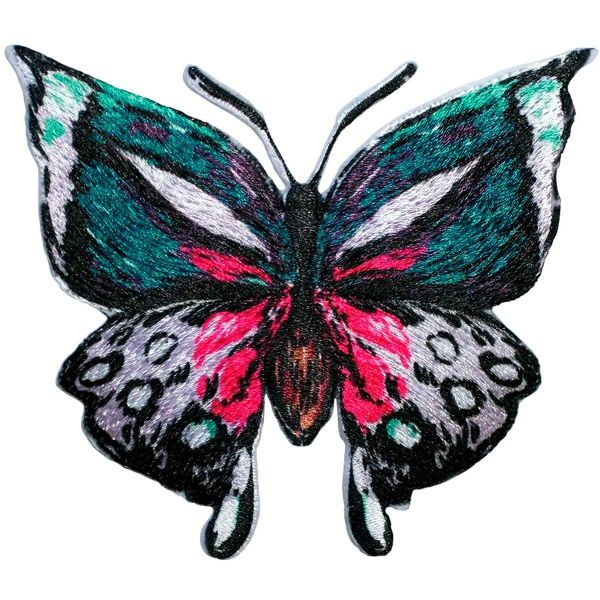 Термоаппликация Бабочка, зеленый/розовый цв. 1шт. 924367 Prym