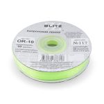 Лента капроновая (органза) 10.0 мм / 22.8±1 метра, 117 св.салатовый, Blitz OR-10