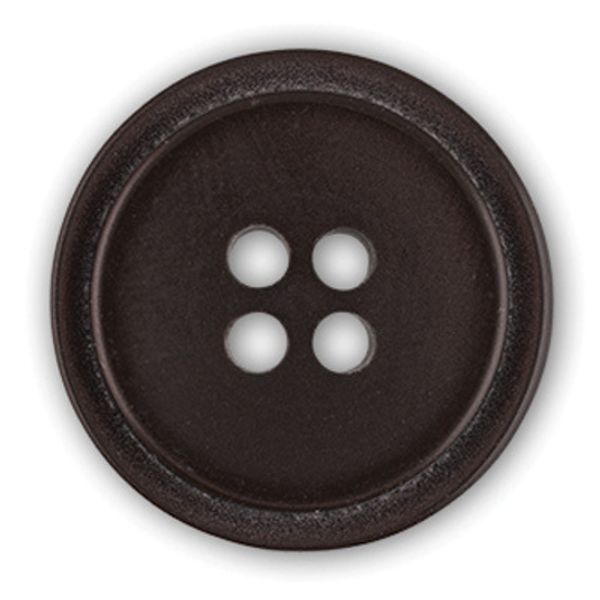 Пуговицы 4 прокола костюмные 15 мм, 24 шт, D570 т.коричневый, Gamma OXG 0002