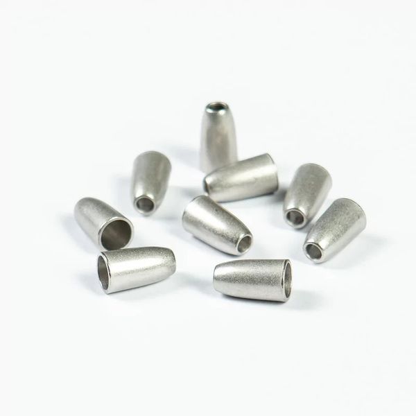 Наконечник для шнура металл колокол ⌀3,5/6,5 мм, 14х8 мм, мет. цв.серебро, 20 шт