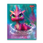 Тетрадь ученическая общая, выборочный лак, A5+ 48 л. на скобе 65 г/м², белизна 100%, 10 шт, клетка в термоусадочной пленке, 000750 Дракоша, Светоч 48ТЕТк-003