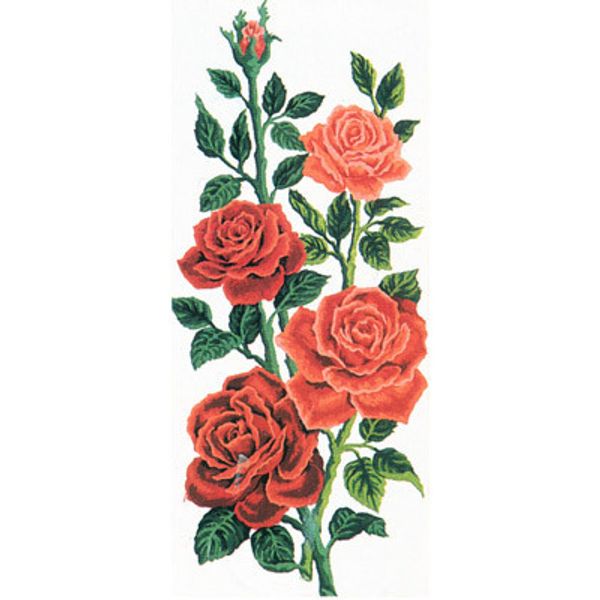 Рисунок для вышивания Grafitec (канва), сер.8.000 60х30 см, 8.014 Алые розы