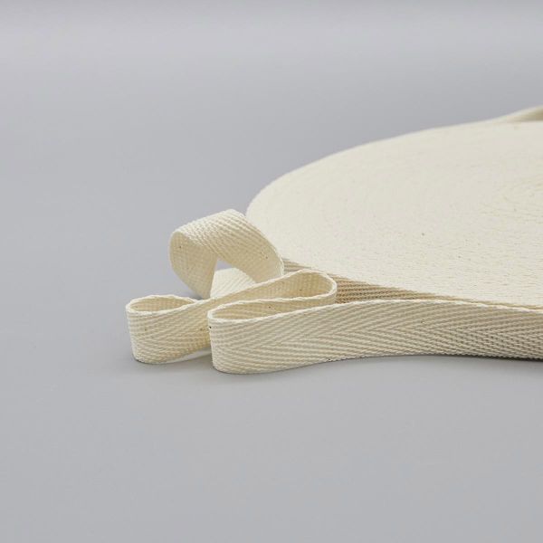 Тесьма (лента) киперная (100 х/б) 15 мм / 50 метров, суровый