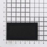 Термоаппликация прямоугольная, джинс, 65х35 мм (черный (black)), LA429, 2 шт