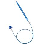 Набор съемных спиц для вязания 10см, 13 размеров (3мм-10мм), цв. синий, алюминий