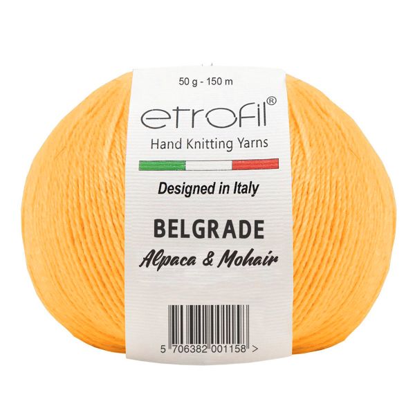 Пряжа Etrofil (Этрофил) Belgrade / уп.10 мот. по 50 г, 125м 70420 горчичный