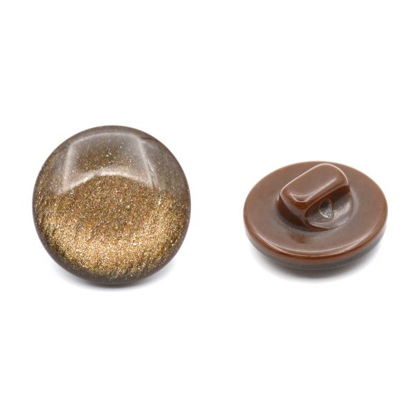 Пуговицы на ножке 22L (14мм), пластик (col.18 т.коричневый), 72 шт, CR P-45