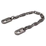 Вешалка-цепочка для одежды 110х5 мм, чер.никель, 10 шт