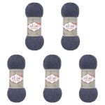 Пряжа Alize (Ализе) Alpaca Royal New / уп.5 мот. по 100 г, 250м, (203 джинсовый меланж)