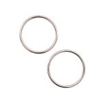 Кольцо разъемное металл in ⌀60 мм (70 мм внешн.), Hobby&Pro, никель, 2 шт