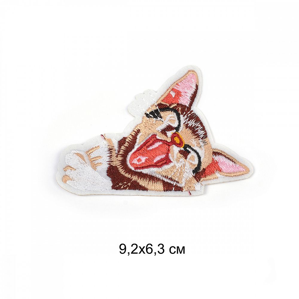 Термоаппликация Котенок 9,2х6,3см, 10 шт