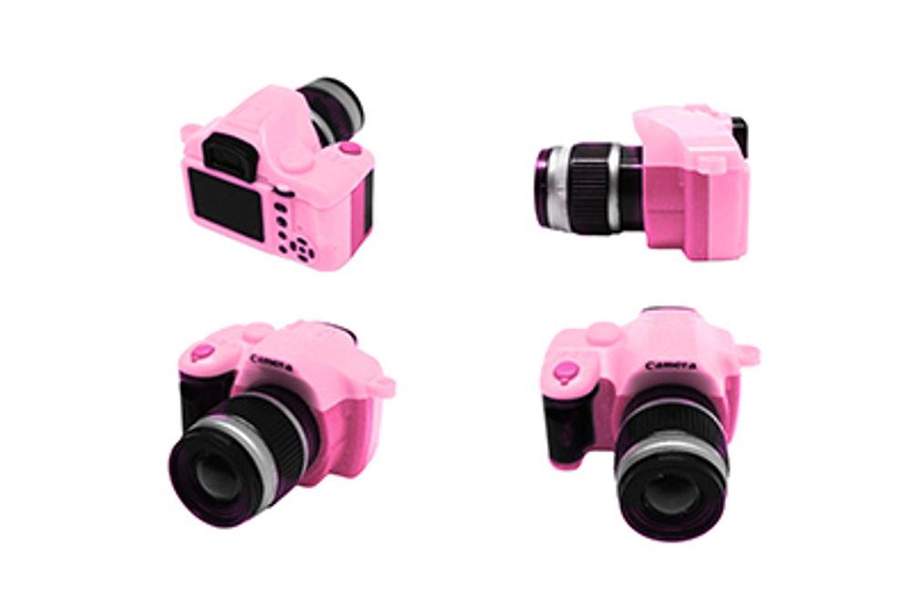 Фотоаппарат со вспышкой КЛ.28361 45х25х50мм, цв.розовый
