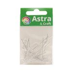 Штифты с петлей 35мм, 50±5 шт, Astra&Craft (серебро), SH-35