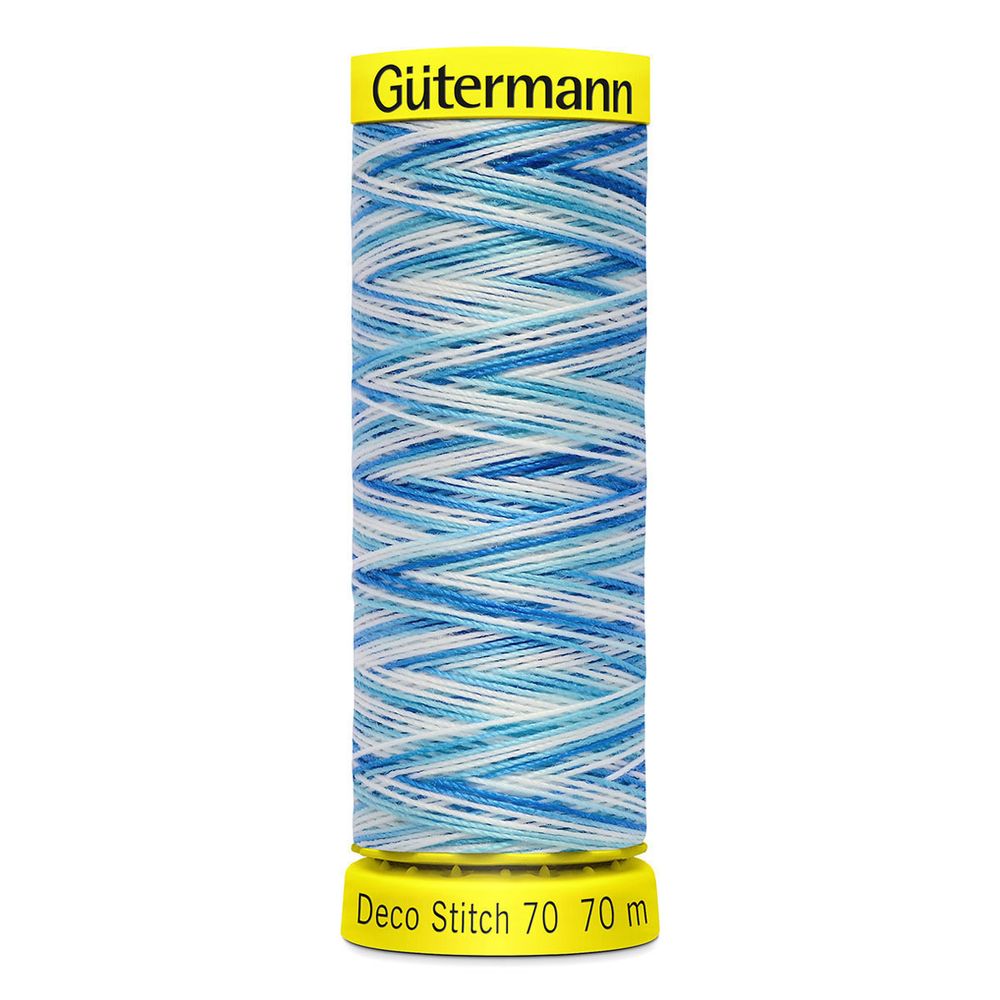 Нитки отделочные Gutermann Deco Stitch 70, multicolor, 70м, 9954, 5 катушек