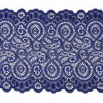 Кружево бельевое эластичное 180 мм / 3 м, TBY.L1351, цв.L1832 синий, Kruzhevo