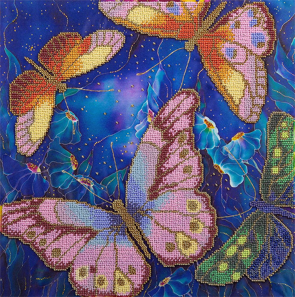 Panna, Бабочки в ночных цветах, 31х31 см