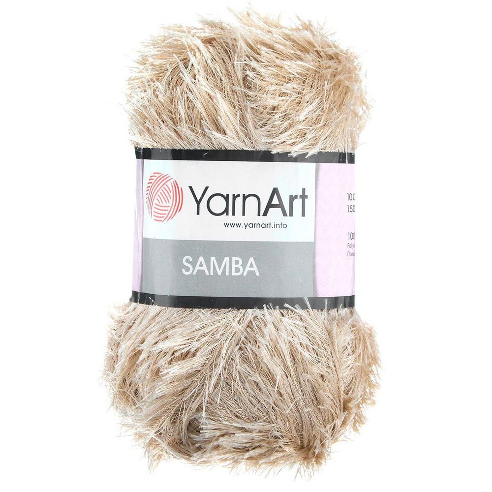 Пряжа YarnArt (ЯрнАрт) Samba травка / уп.5 мот. по 100 г, 150м, 04 светлый бежевый