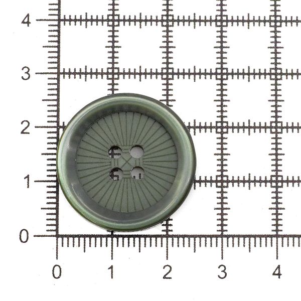 Пуговицы 4 прокола 40L (C190 т. оливковый), 36 шт