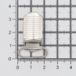Клипса для подтяжек полоса 20.0 мм, сталь (никель), 20 шт