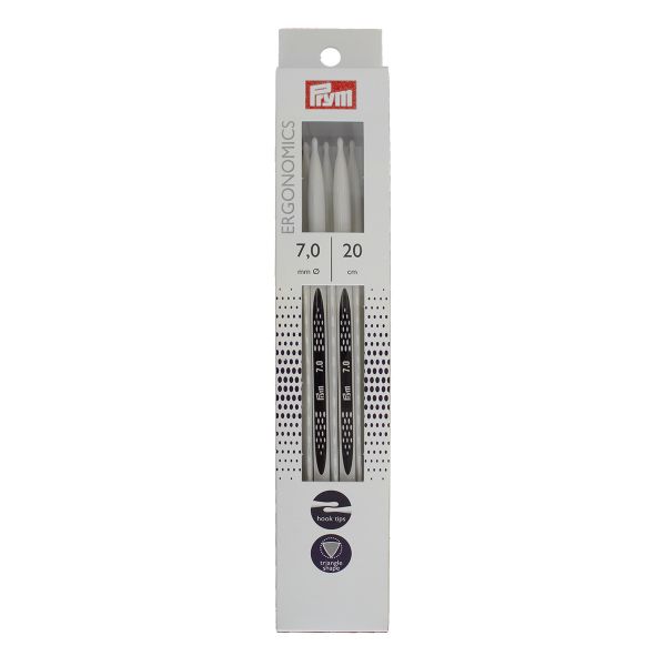 Спицы чулочные, Prym Ergonomics ⌀7,0 мм, 20 см