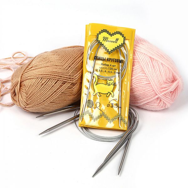 Набор круговых спиц Maxwell Gold 4 шт длина 120см 3.5-4-4.5-5мм