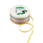 Набор атласных лент 5 цветов по 6.0 мм / 23 метра, весенний микс