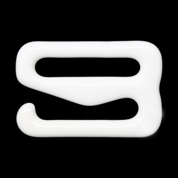 Крючки для бюстгальтера металл 11.0 мм, 100 шт, белый