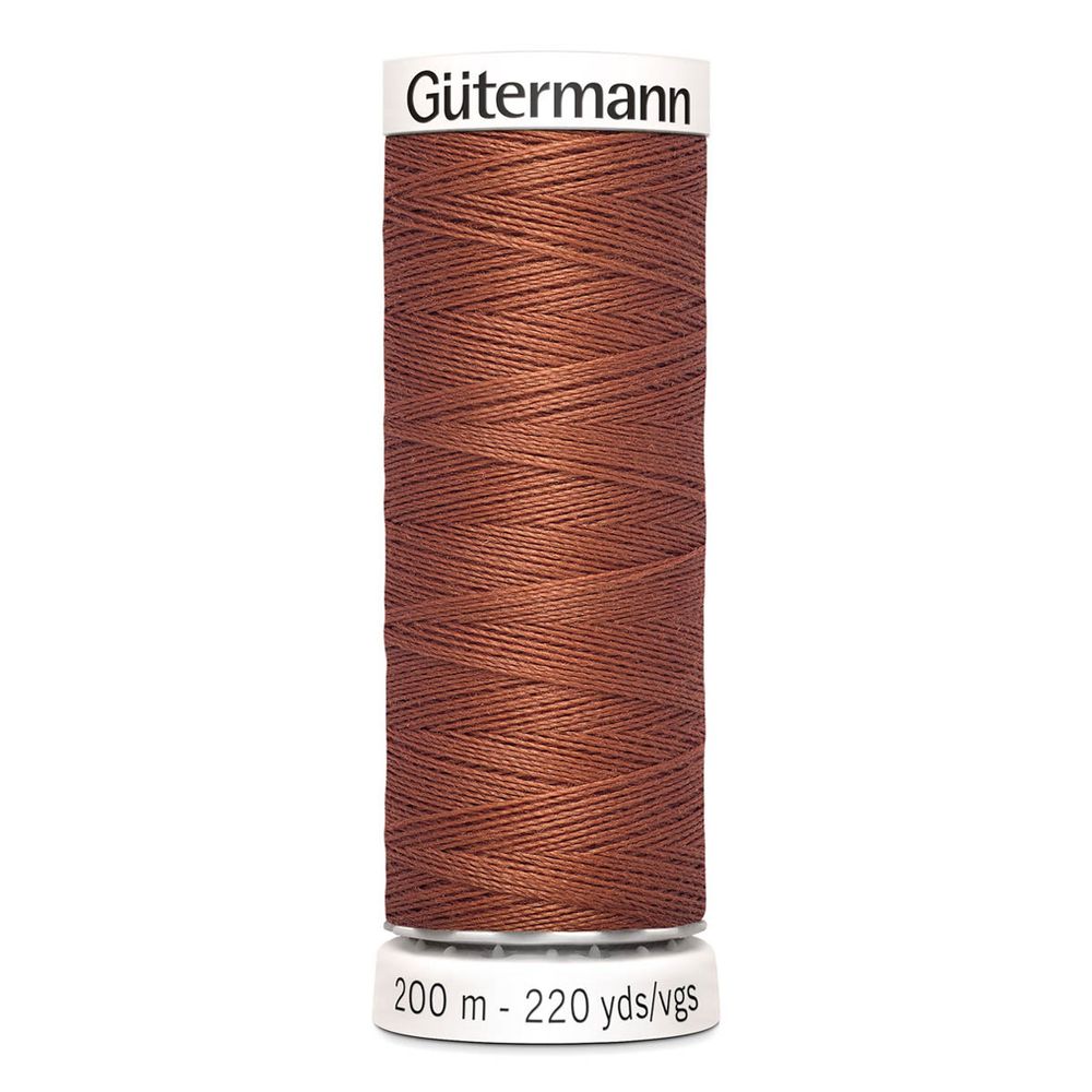 Нитки универсальные Gutermann Sew-all, 200м, 847 медно-коричневый, 1 катушка