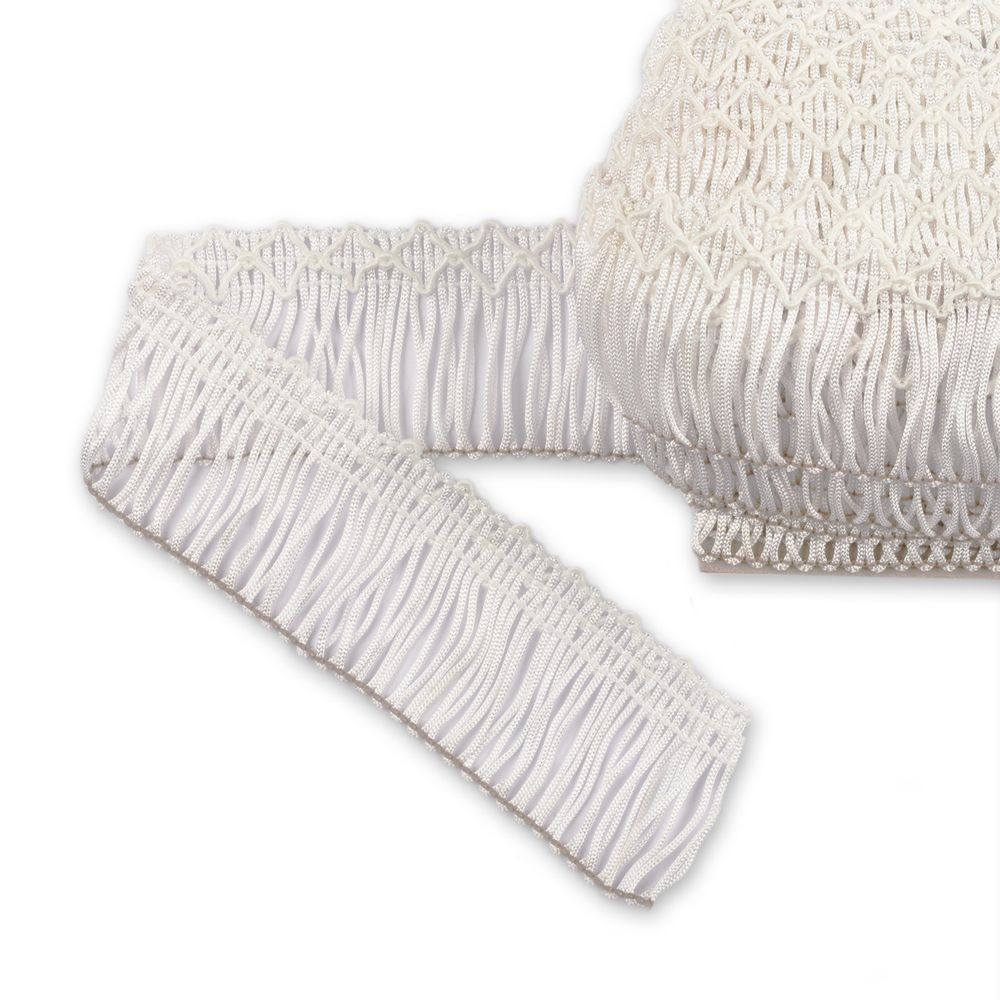 Бахрома отделочная 35.0 мм / 16 метров, 001 белый, Gamma А-06