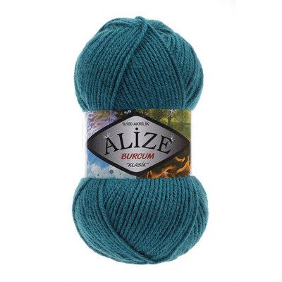 Пряжа Alize (Ализе) Burcum Klasik / уп.5 мот. по 100 г, 210м, 212 петроль A